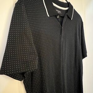 Banana Republic Black Polo with White Dots